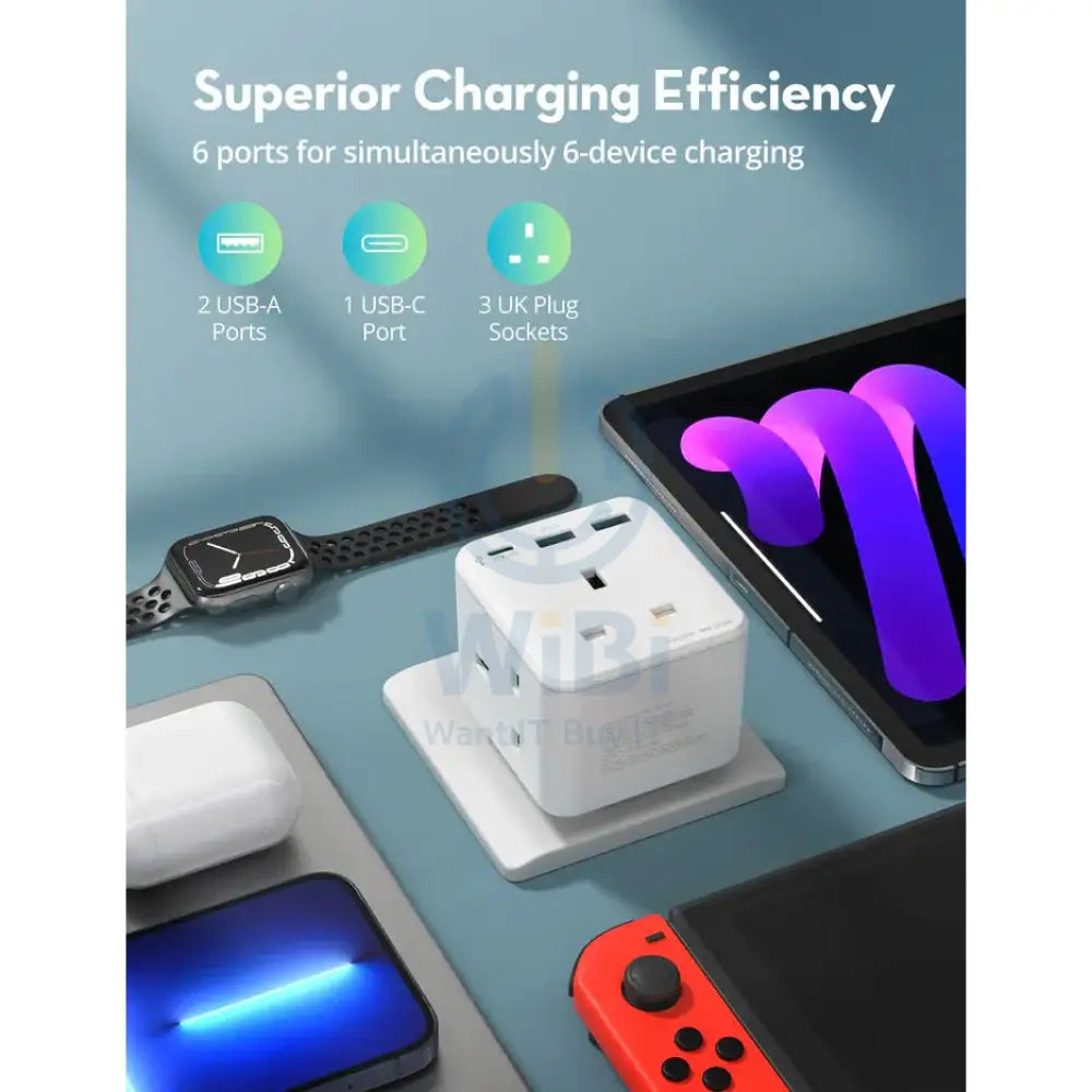 RAVPower PD 20W Wall Charger with 3 AC Plug - White Accessories > Power > Power Protection > Surge Protector > Offer