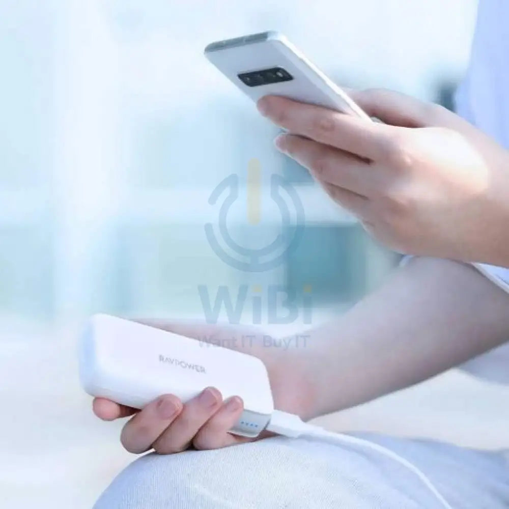RAVPower PD Pioneer 2-Port Power Bank - 10,000mAh / 29W / White Accessories > Power Bank
