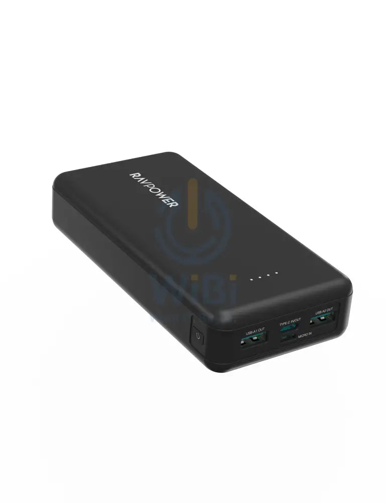 RAVPower PD Pioneer Power Bank - 20000mAh / 15W / 4 Ports / Black Accessories > Power Bank