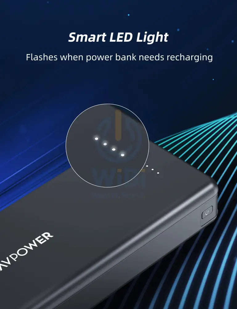 RAVPower PD Pioneer Power Bank - 20000mAh / 15W / 4 Ports / Black Accessories > Power Bank