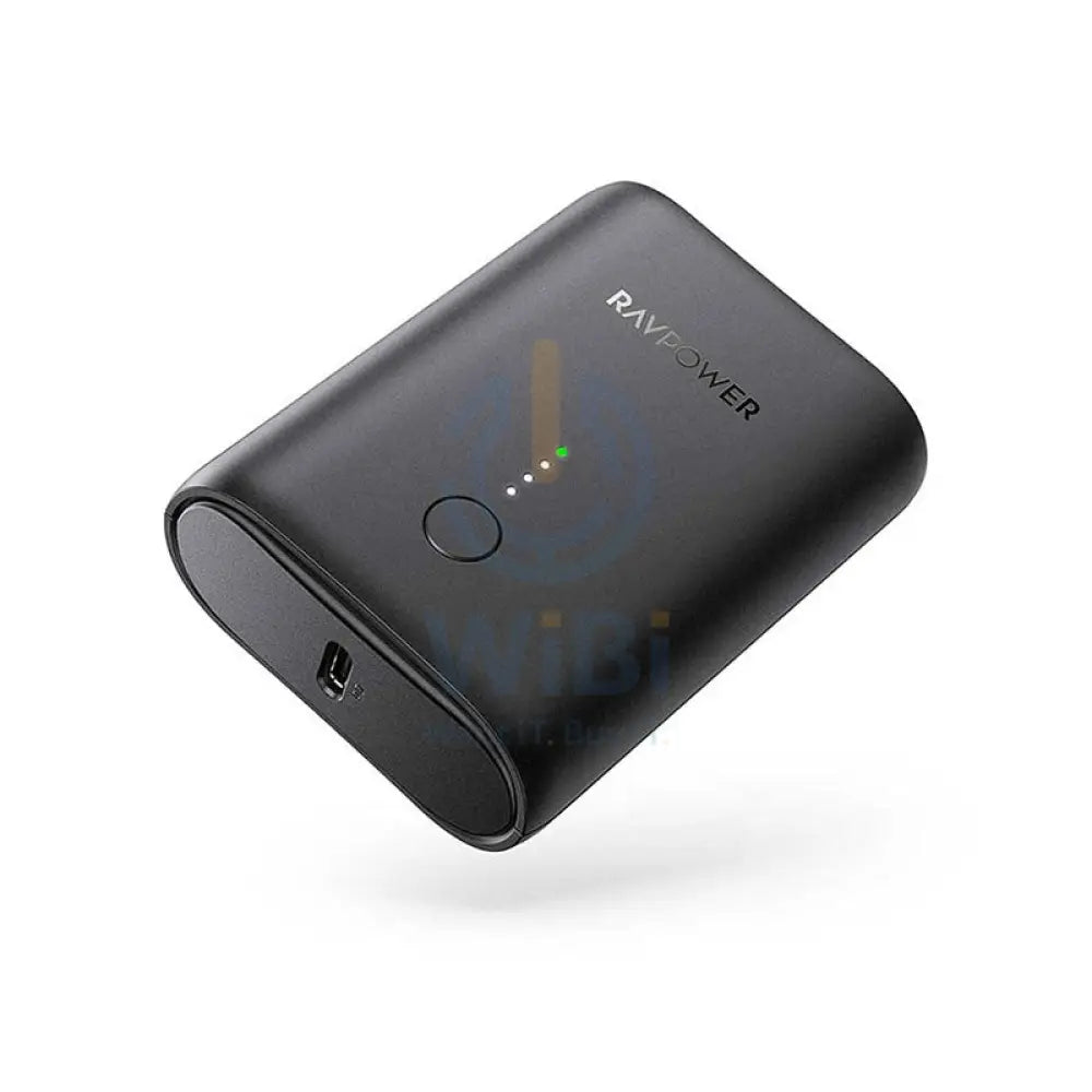 RAVPower PD+QC 2-Port 18W Power Bank - 10,000 mAh / Black