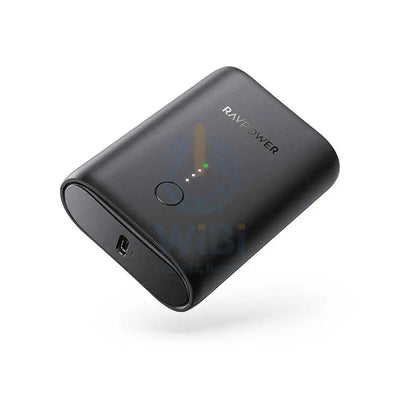 RAVPower PD+QC 2-Port 18W Power Bank - 10,000 mAh / Black