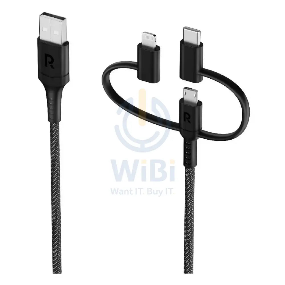 RAVPower RP-CB1033 3 in 1 cable Black Global Accessories > Cables & Converters > Cables
