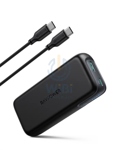 RAVPower RP-PB186 10000mAh PD Pioneer Portable Charger - 20W / 2-Port / Black Accessories > Power Bank