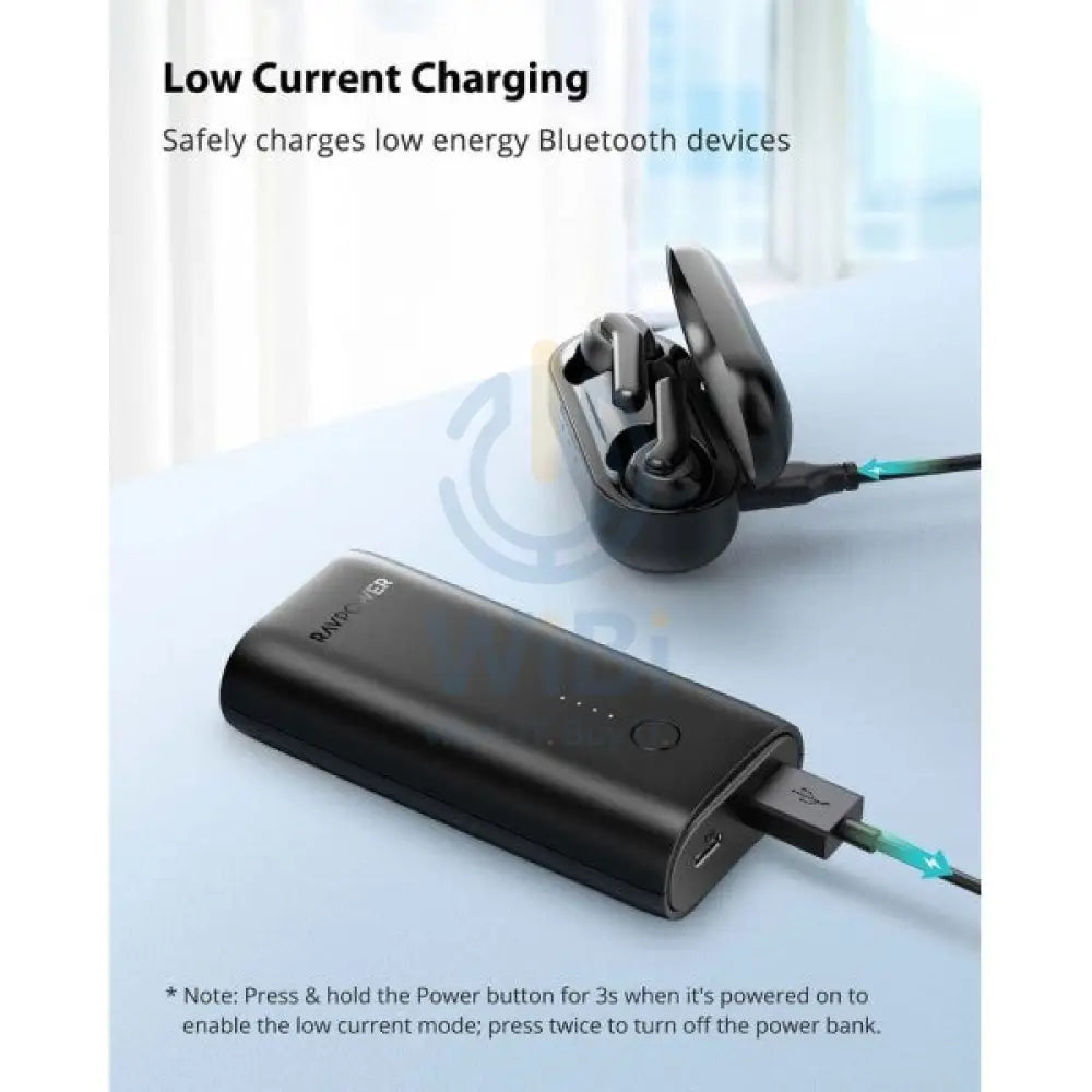 RAVPOWER RP-PB205DGR 10000mAh PD + QC 20W Power Bank - Black Accessories > Power Adapters