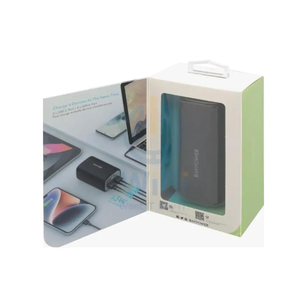 RAVPower RP-PB208Pro 70W Power Bank - 20,000mAh / USB-C / Black Accessories > Power Bank
