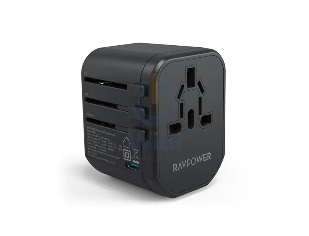 Ravpower RP-PC1033 Pd Pioneer 20 Watts 3-Port Travel Charger Accessories > Power Adapters