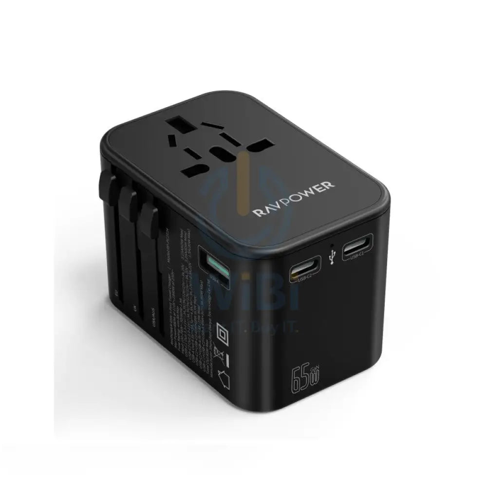 RAVPower RP-PC1034 PD PIONEER 65W 3-Port Travel Charger Accessories > Power Adapters