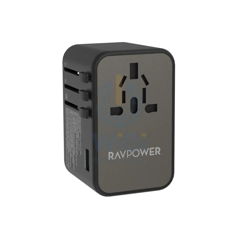 RAVPOWER RP-PC1043 PD GaN 75W 4-Port Travel Charger - Black Accessories > Power Adapters