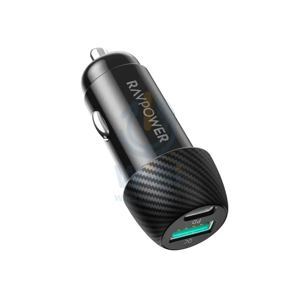 RAVPower RP-VC031 Total 44W Car Charger + 1m Combo - Black Accessories > Power Adapters