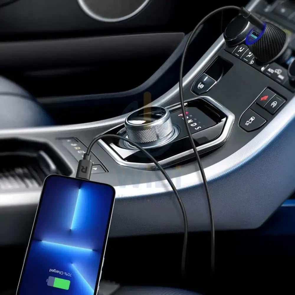 RAVPower RP-VC031 Total 44W Car Charger + 1m Combo - Black Accessories > Power Adapters