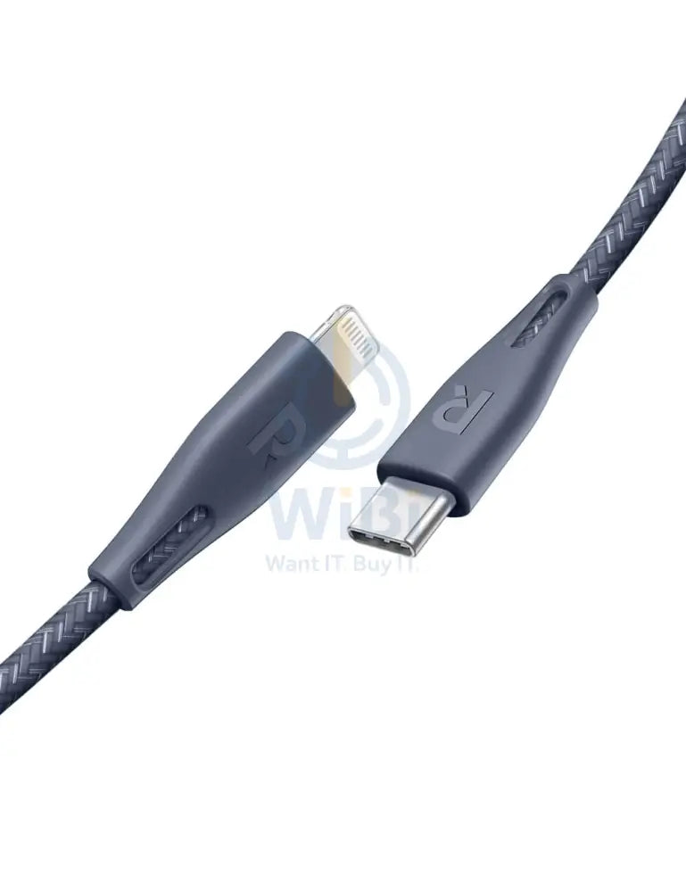 RAVPower Type-C to Lightning Charging Cable - 1.2 Meter / Nylon Grey Accessories > Cables & Converters > Cables