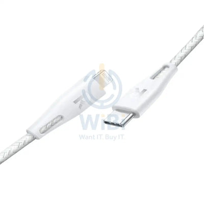 RAVPower Type-C to Lightning Charging Cable - 1.2 Meter / Nylon White Accessories > Cables & Converters > Cables