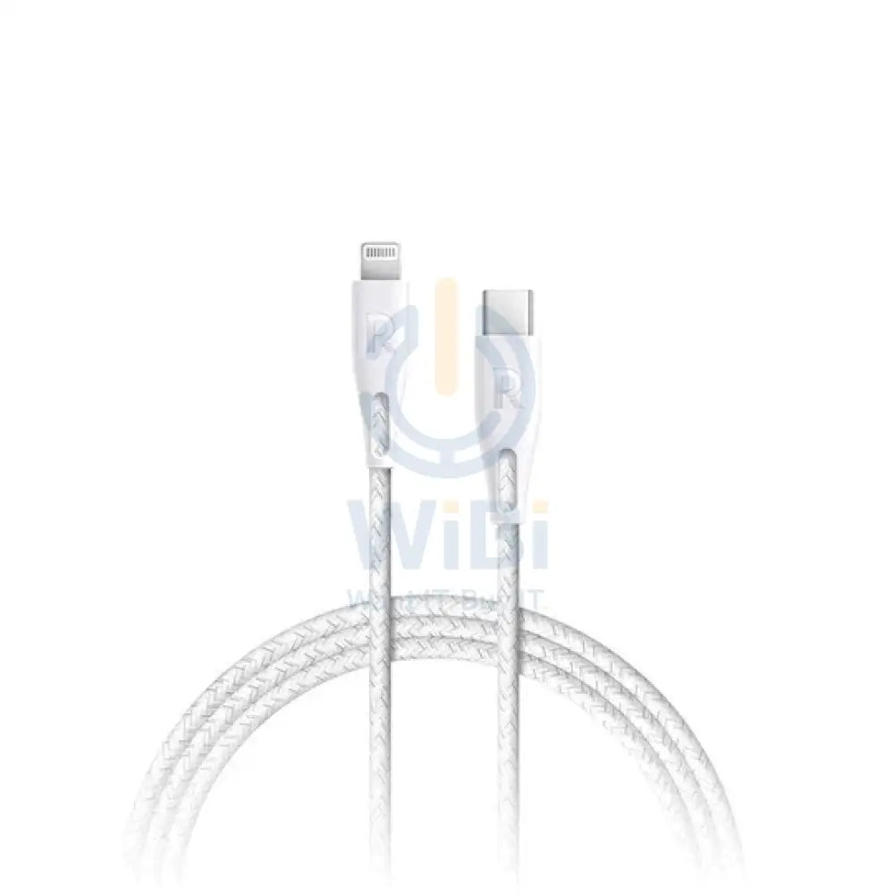 RAVPower Type-C to Lightning Charging Cable - 1.2 Meter / Nylon White Accessories > Cables & Converters > Cables