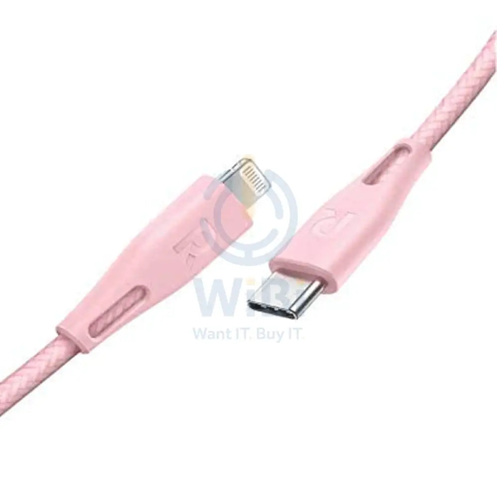 RAVPower Type-C to Lightning Charging Cable - 1 Meter / Nylon Pink Accessories > Cables & Converters > Cables