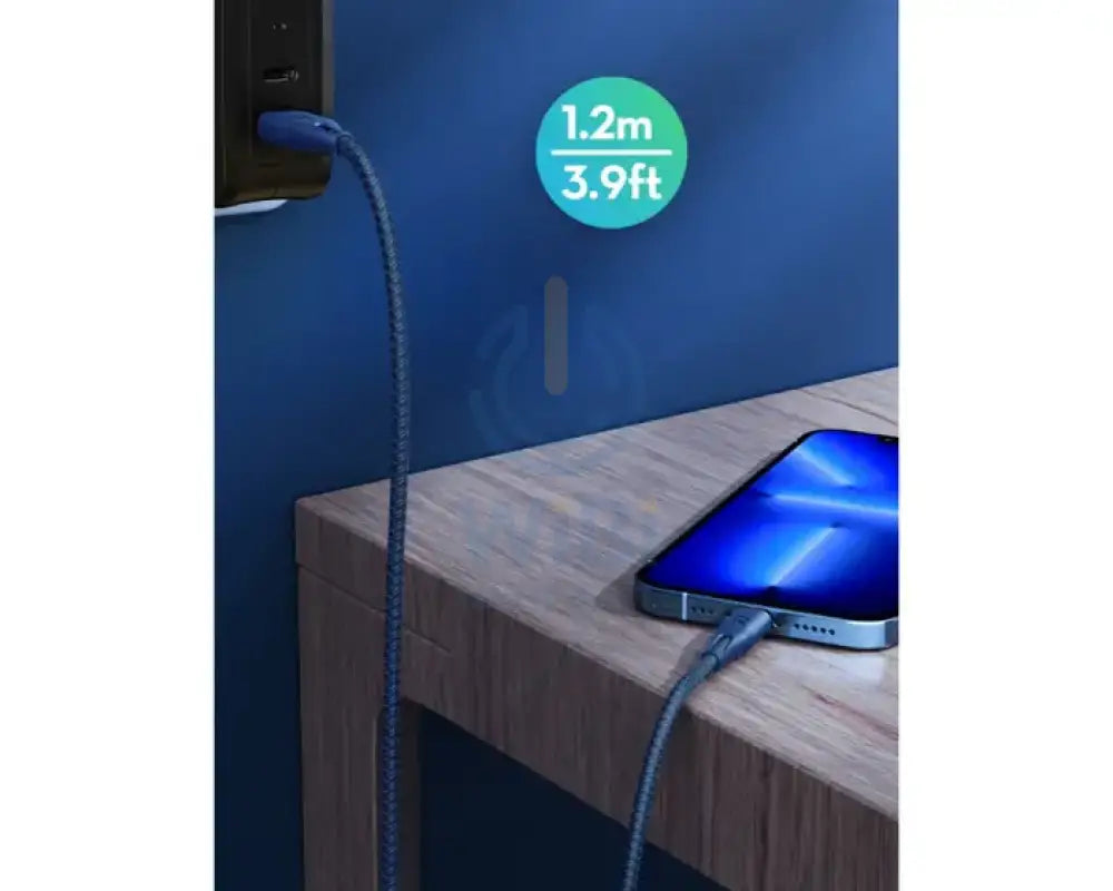 Ravpower USB A To Lightning Charging Cable - 1.2Meter / Nylon Blue Accessories > Cables & Converters > Cables