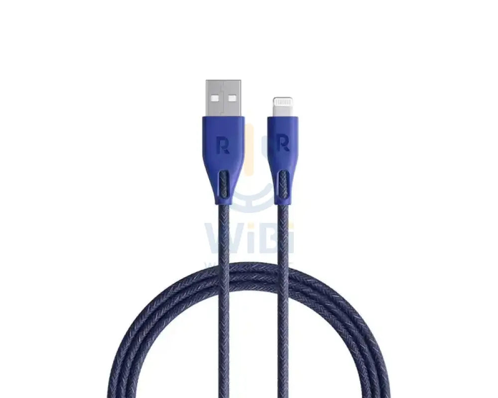 Ravpower USB A To Lightning Charging Cable - 1.2Meter / Nylon Blue Accessories > Cables & Converters > Cables