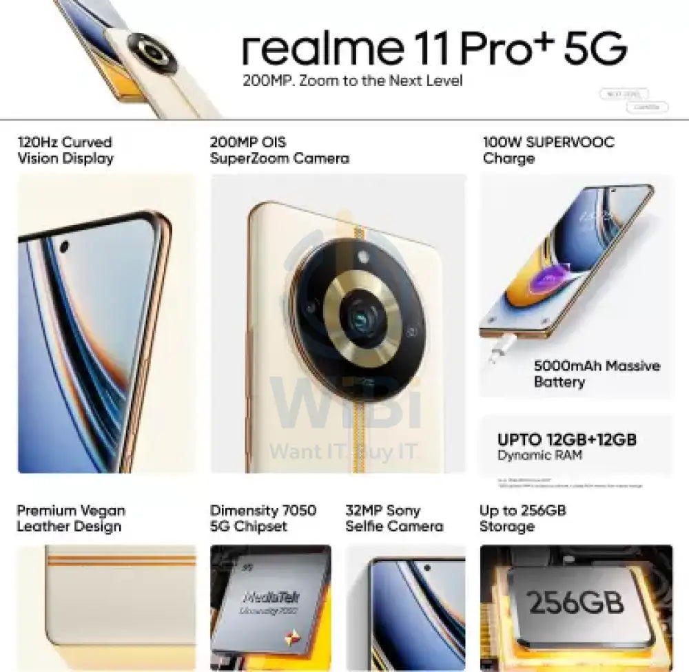 Realme 11 Pro + 5G 12GB/512GB – Night Black Mobiles & Tablets > Mobiles
