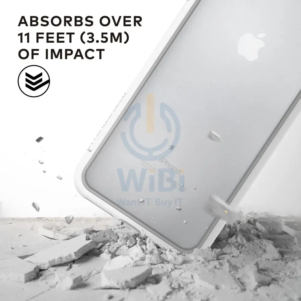 RHINOSHIELD Crash Guard Bumper Case - Apple iPhone SE/7/8 / White Accessories > Mobiles & Tablets > Mobiles > Covers &