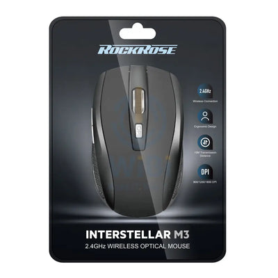 Rockrose 2.4GHz Ergonomic Wireless Mouse - Black Accessories > Other Laptop Accessories