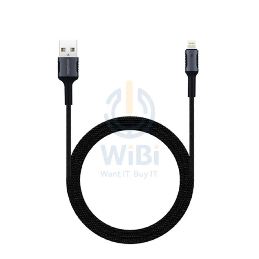 RockRose Armour AL 2.4A Lightning Cable - 1M / Black / Midnight Blue Accessories > Cables & Converters > Cables