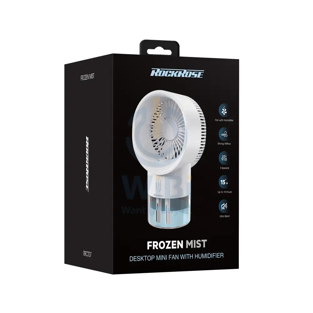 Rockrose Desktop Mini Fan with Humidifier - White Accessories > Other Accessories
