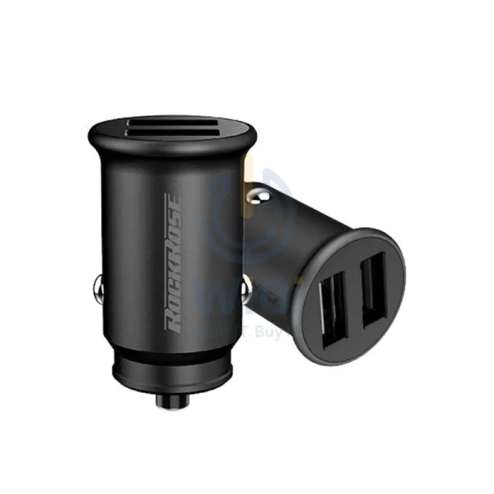 Rockrose Ranger P2 2.4A 2-Port Car Charger - Black Accessories > Power Adapters