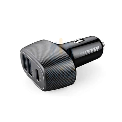 Rockrose Safari PQ2 PD & QC 3.0 3-Port Car Charger - Black Accessories > Power Adapters