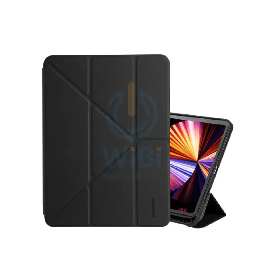 Rockrose Smart Tri-Fold Origami Folio for iPad Pro 11 Inch - 2021 - Black Accessories > Mobiles & Tablets