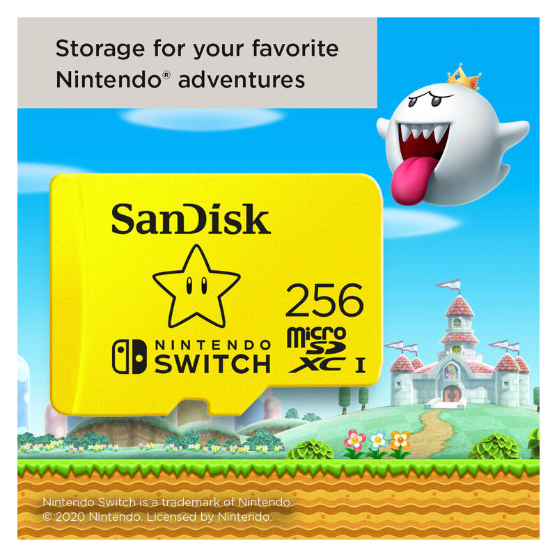 SanDisk UHS-I microSDXC Memory Card for the Nintendo Switch - 256GB / Up to 100MB/s