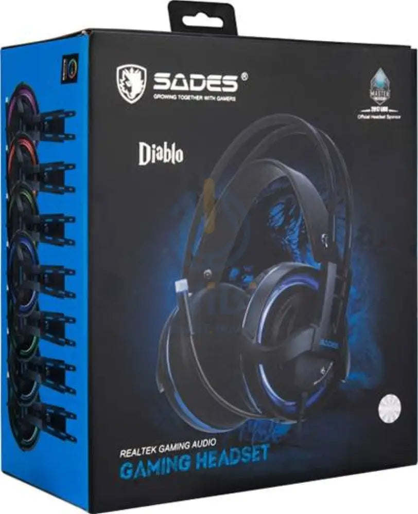Sades Diablo Professional gaming headset -SA-916 Accessories > Audio > Headphones > Gaming Zone