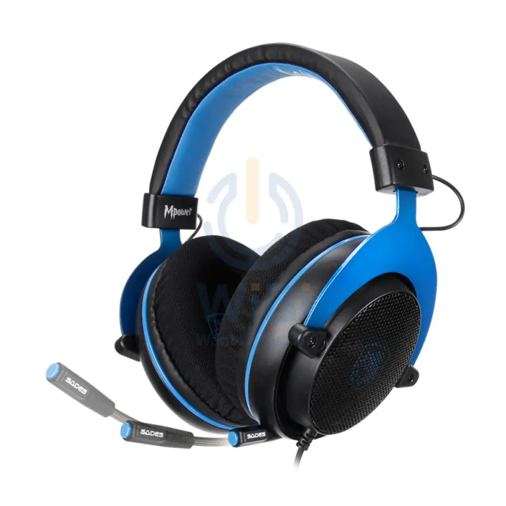 SADES SA-723 MPOWER Multi-Platform Gaming Headset - Over-Ear / Wired / Blue Accessories > Audio > Headphones > Gaming