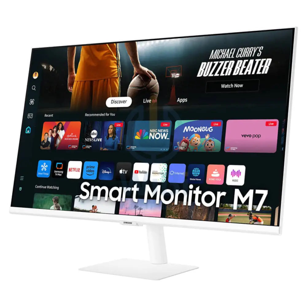 سامسونج 4K 4K UHD M70D LS32DM703UMXUEشاشة - 32.0 بوصة 4K UHD / 4 مللي ثانية / إتش دي إم أي / يو اس بي / بلوتوث v5.2 / أبيض - شاشة