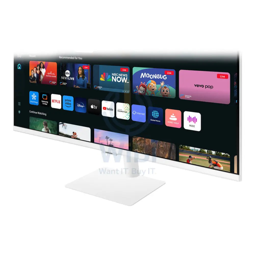سامسونج 4K 4K UHD M70D LS32DM703UMXUEشاشة - 32.0 بوصة 4K UHD / 4 مللي ثانية / إتش دي إم أي / يو اس بي / بلوتوث v5.2 / أبيض - شاشة