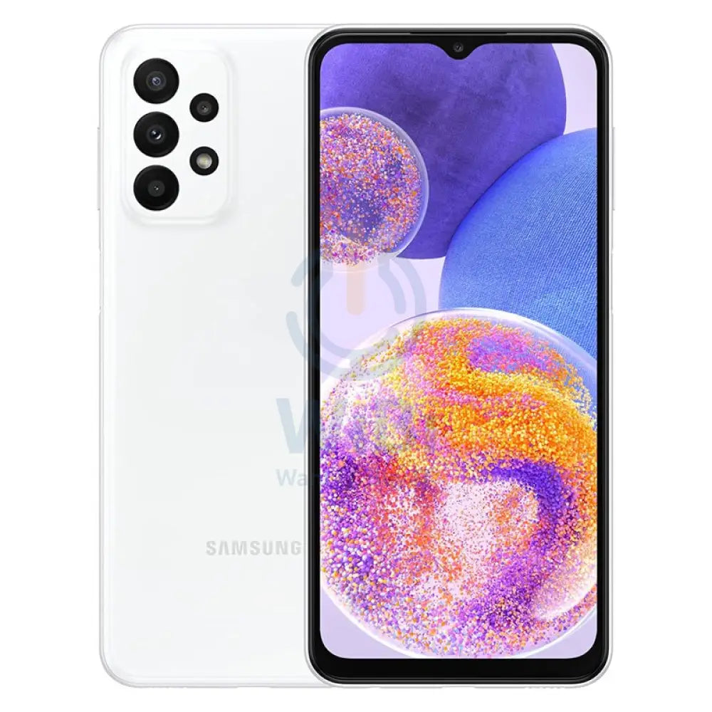 سامسونج جالكسي A23 - 128 جيجابايت / 4 جيجابايت / 6.6" كاملة الوضوح+ / 4G / واي-فاي / أبيض - هاتف