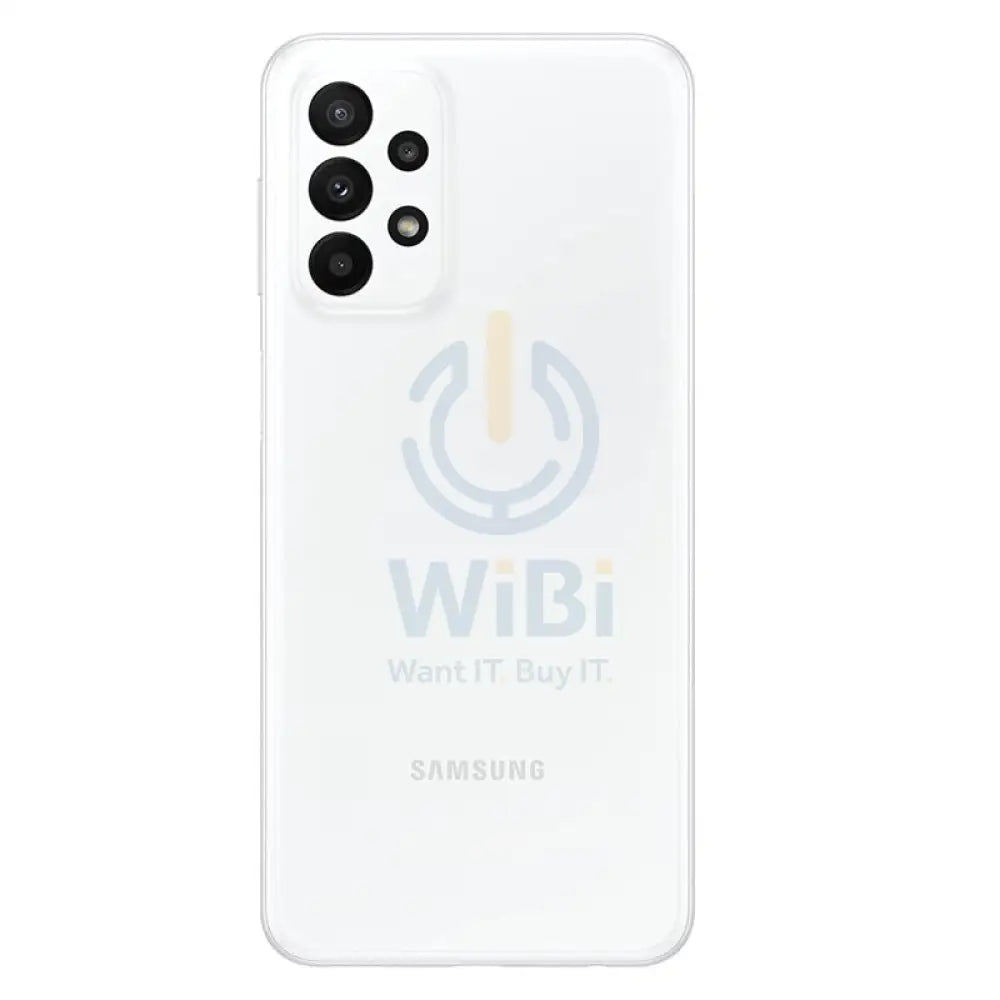 سامسونج جالكسي A23 - 128 جيجابايت / 4 جيجابايت / 6.6" كاملة الوضوح+ / 4G / واي-فاي / أبيض - هاتف