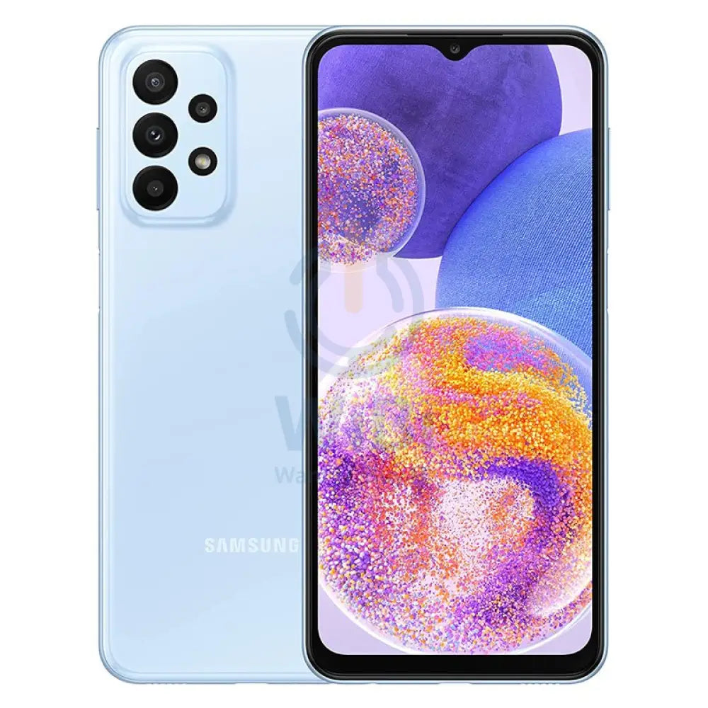 سامسونج جالكسي A23 - 64 جيجابايت / 4 جيجابايت / 6.6" FHD+ / 4جي / واي-فاي / أزرق - هاتف
