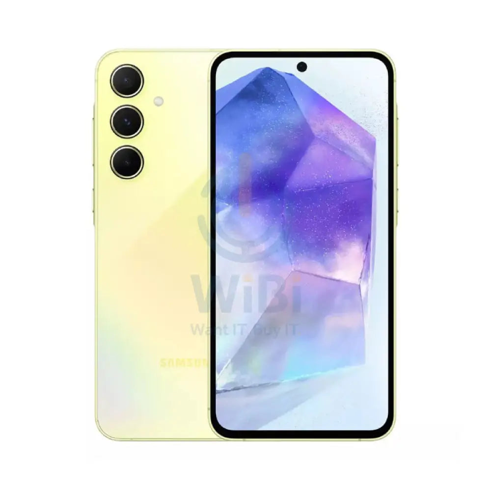 سامسونج جالكسي A55 - 256 جيجابايت / 6.6’’ Super AMOLED / واي-فاي / 5جي / Awesome Lemon - هاتف هواتف & تابلت > هواتف