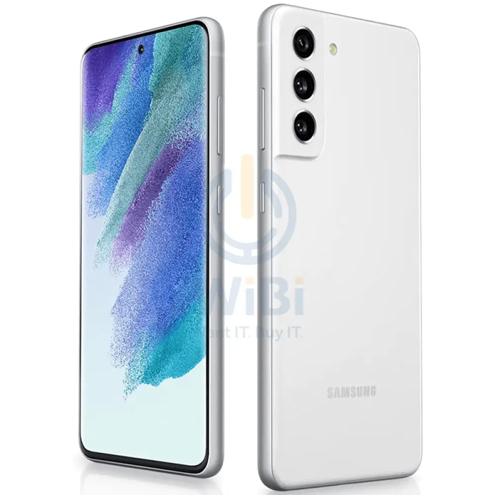 سامسونج جالكسي S21 FE - 128 جيجابايت / 6.4 بوصة سوبر أموليد / واي-فاي / 5G / أبيض - هاتف