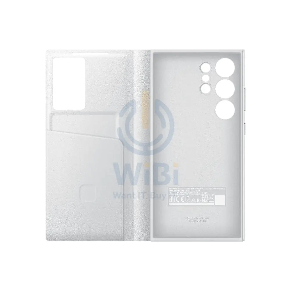 Samsung Galaxy S24 Ultra Smart View Wallet Case - White Accessories > Mobiles & Tablets > Mobiles > Covers & Cases