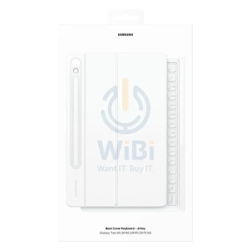 Samsung Galaxy Tab S10 FE Book Cover Keyboard / Al Key / English / Arabic - White Accessories > Keyboard & Mouse