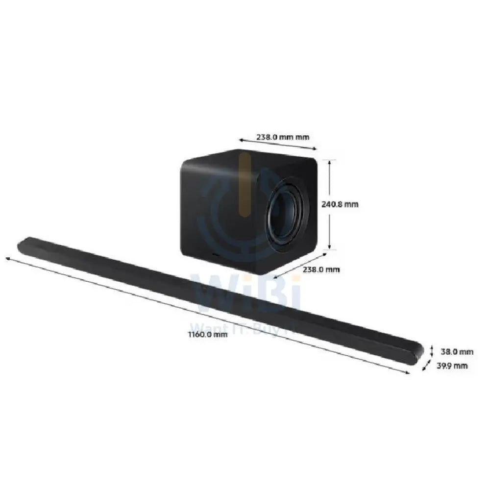 سامسونج HW-S800D HW-S800D 3.1.2ch Soundbar - 28W / أسود اكسسوارات الصوت > سماعات الصوت > سماعات