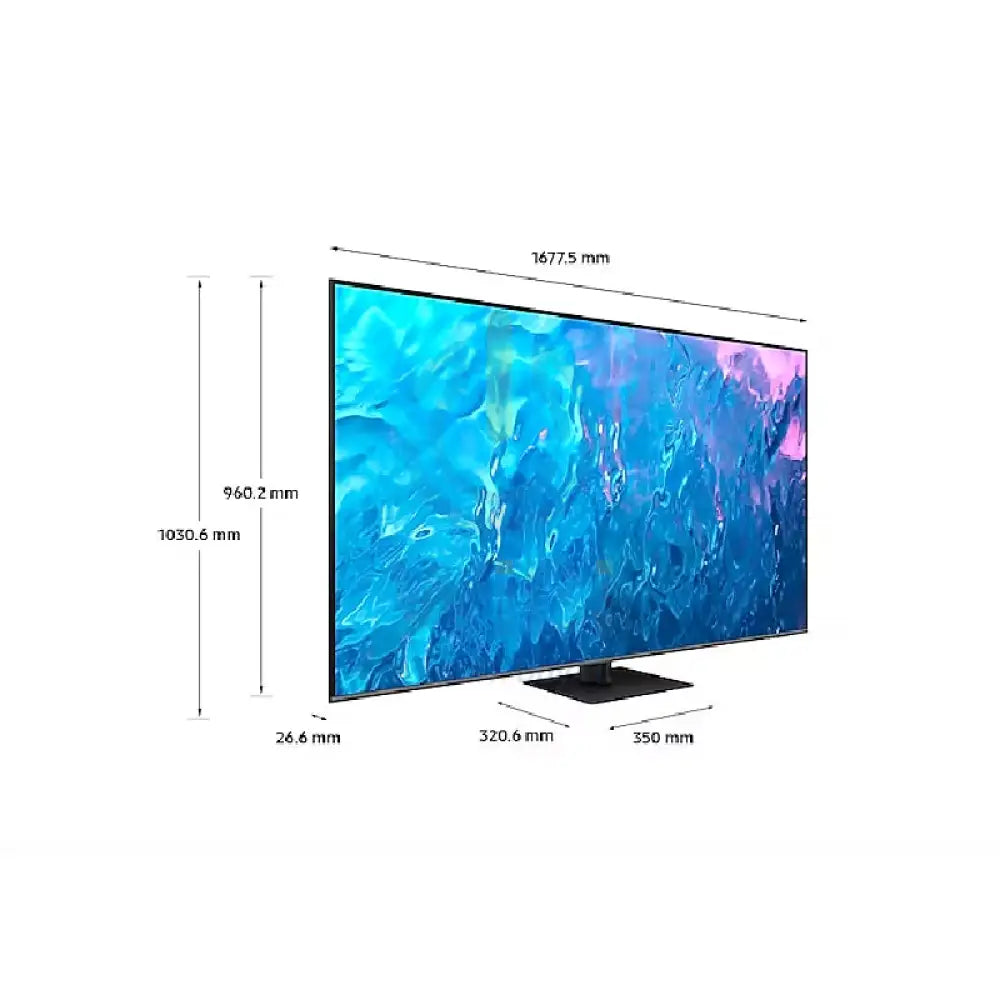 سامسونج QA75Q75Q70CAUXZN ذكي تلفزيون - 75 بوصة QLED / 4K / 100 هرتز / يو اس بي / إتش دي إم أي / تيتانيوم رمادي اكسسوارات > ذكي الأجهزة >