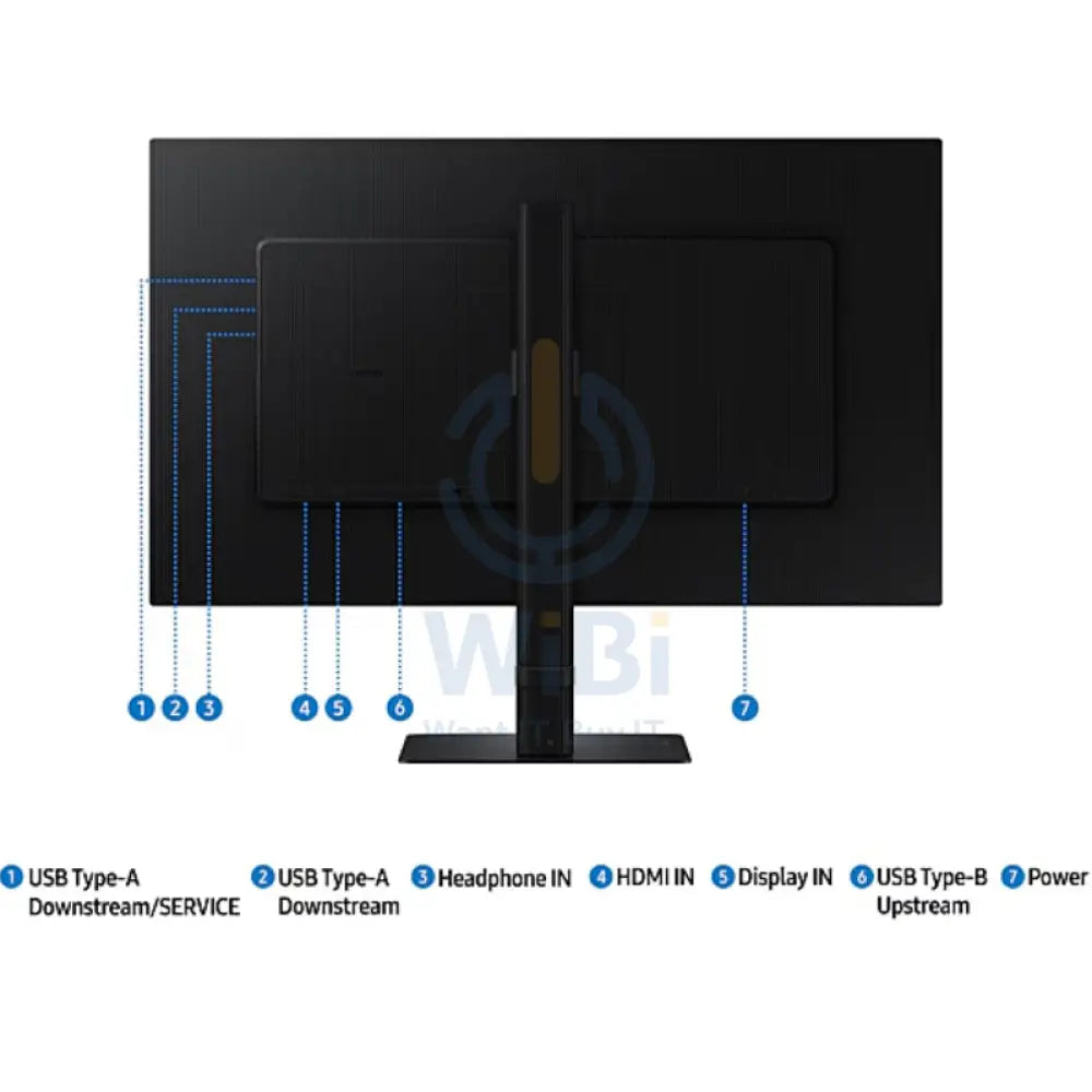 سامسونج S60D QHD ViewFinity High دقة شاشة - 27’’ QHD / 100 Hz / يو اس بيإتش دي إم أيشاشة منفذ أسود شاشات &