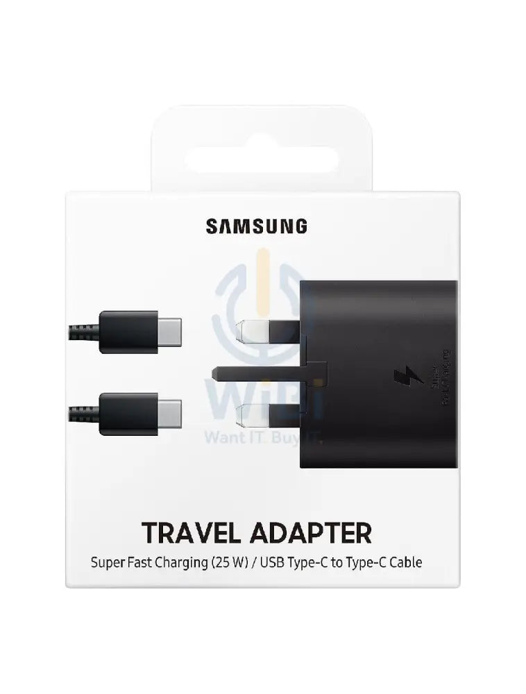 Samsung Travel Adapter With Cable - 25W / USB Type-C / 1 Meter / Black Accessories > Power Adapters > Offer Zone
