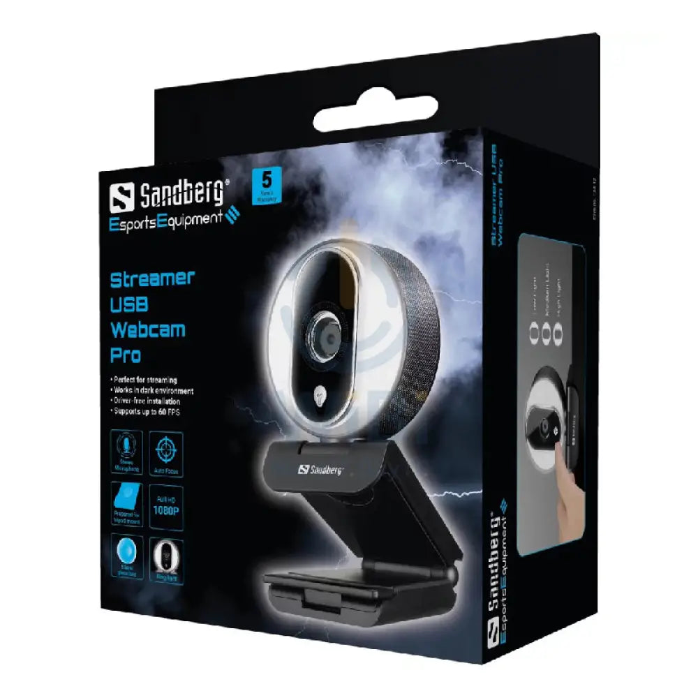 Sandberg Streamer USB Webcam Pro - 2MP / USB 2.0 / Wired Cameras > Webcam