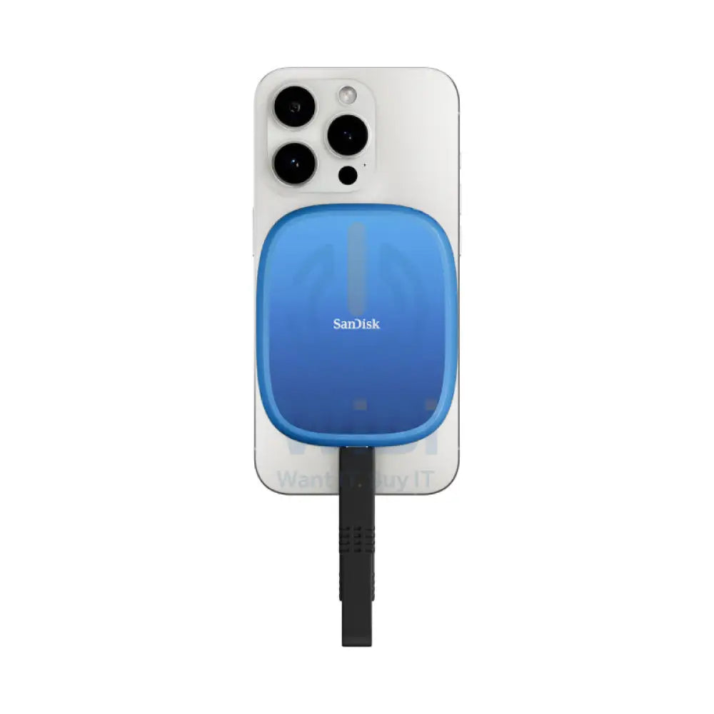 SanDisk Creator Phone MagSafe SSD - 1TB / Up to 1000MB/s / USB-C 3.2 Gen 2 / External SSD (Solid State Drive) Storage >