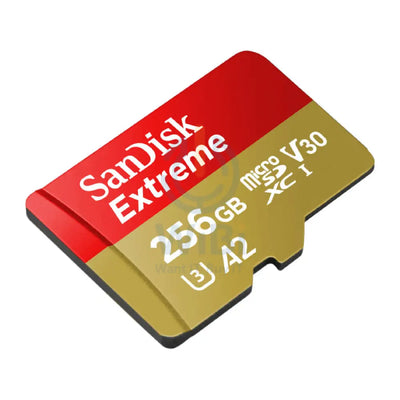 SanDisk Extreme microSDXC microSDXC UHS-I بطاقة - 256 جيجابايت / 190إلى تخزين > ذاكرة بطاقات
