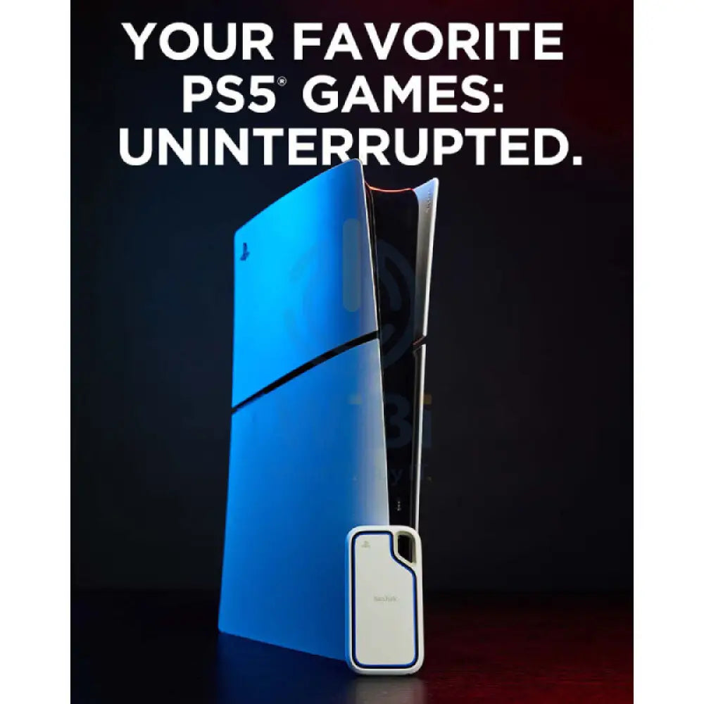 SanDisk Extreme Portable SSD for PlayStation 5 Console and PC - 1TB / USB-C 3.2 Gen 2 / Up to 1000MB/s / External SSD