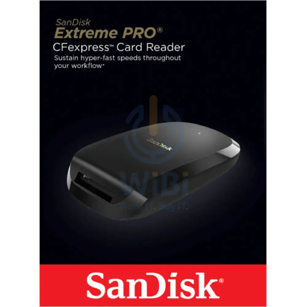 SanDisk Extreme Pro CFexpress Card Reader - USB 3.1 Gen 2 / Black Accessories > Storage > Media Card Reader